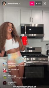 Brittany Renner Female Slip Athletic Body Livestream Nipple