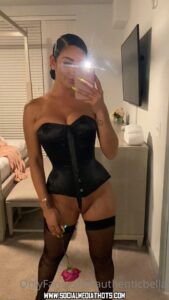 Authenticbella Ebony Corset Adult Content Creator Female
